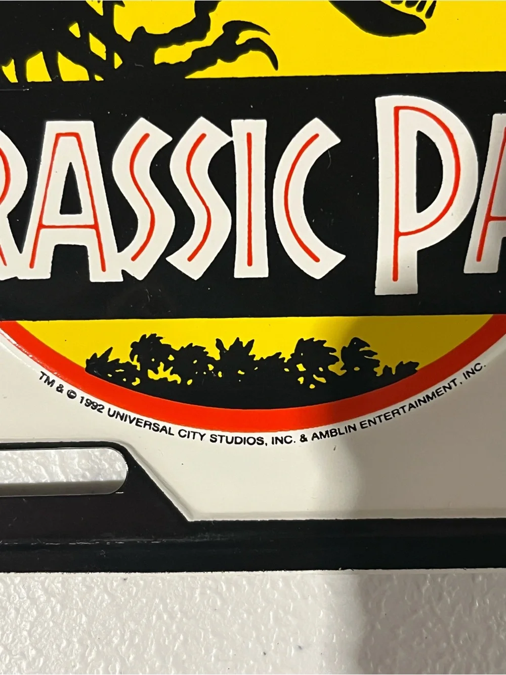 1992 Jurassic Park Universal Studios License Plate 04 J.P.C.R.